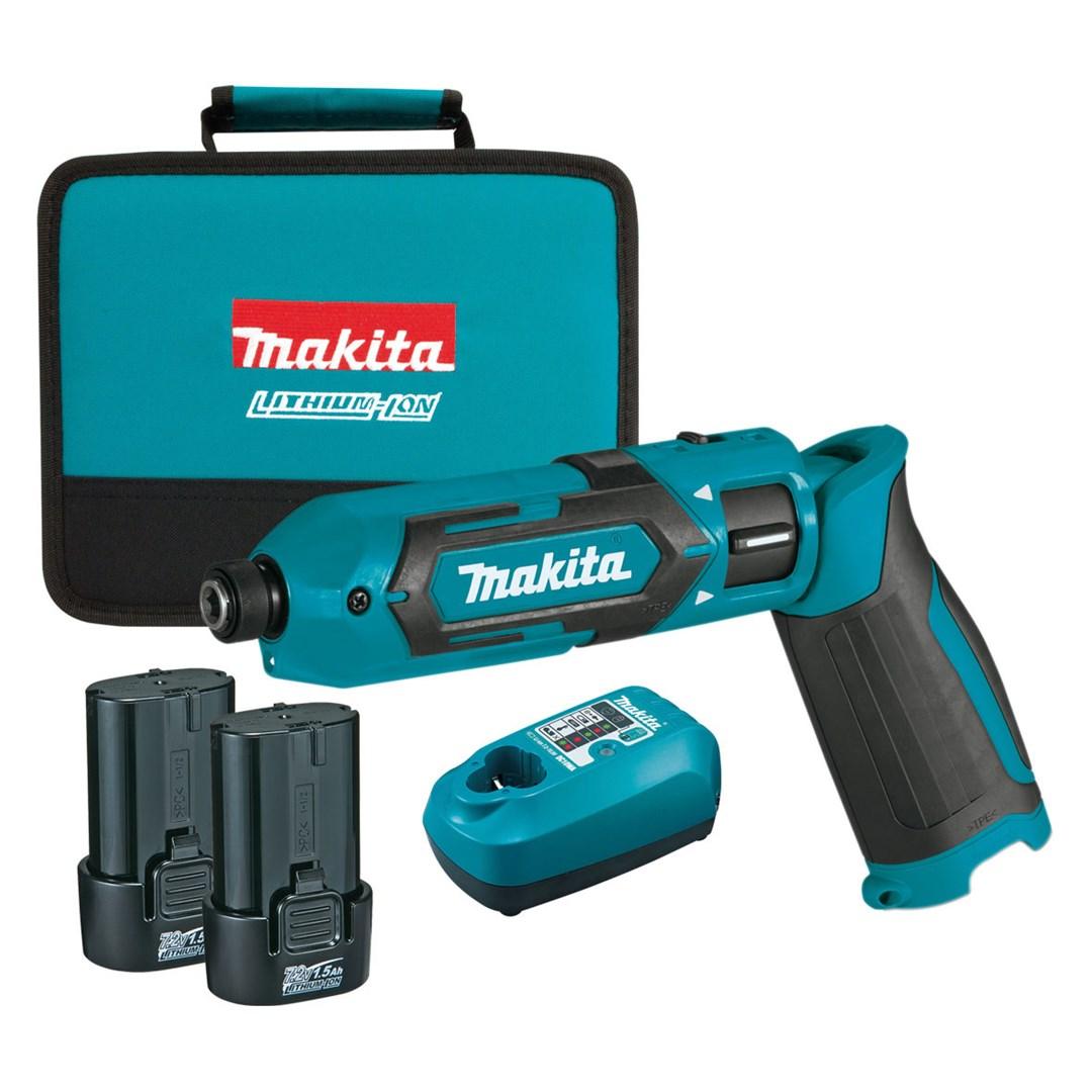 Makita TD022DSE 7,2 V slagskruetrækker - 2×1,5 Ah Li‑ion