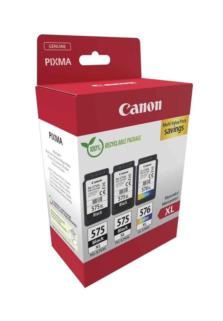 Canon 5437C004 blækpatroner - XL multipakke, original - 2x sort + 1x farve (C/M/Y)