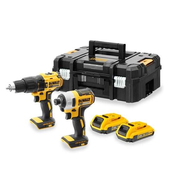 DeWALT DCK2060D2T-QW slagskruetrækker-sæt - gul, 2 Ah Li-Ion billede