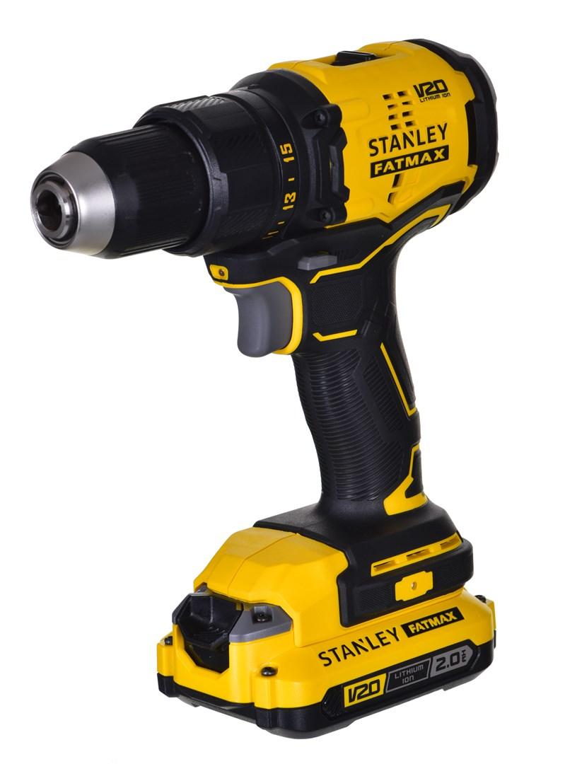 Stanley FatMax SFMCD710D2K-QW 18 V kulfri bore-/skruemaskine, 2x2,0 Ah billede