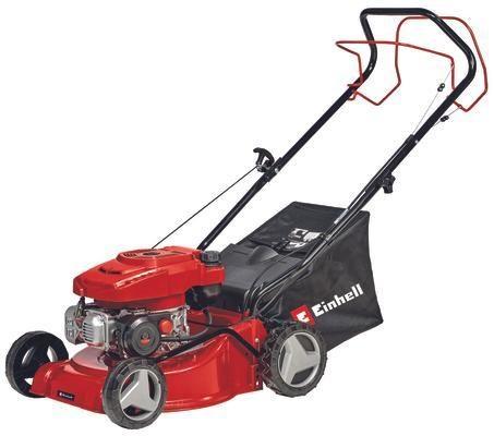 Einhell GC-PM 40/2 S benzindrevet plæneklipper - 40 cm, sort/rød billede