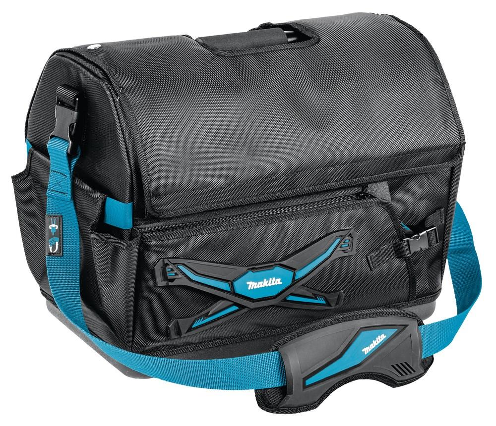 Makita E-05446 værktøjstaske - sort/blå, polyester/plast/stål billede
