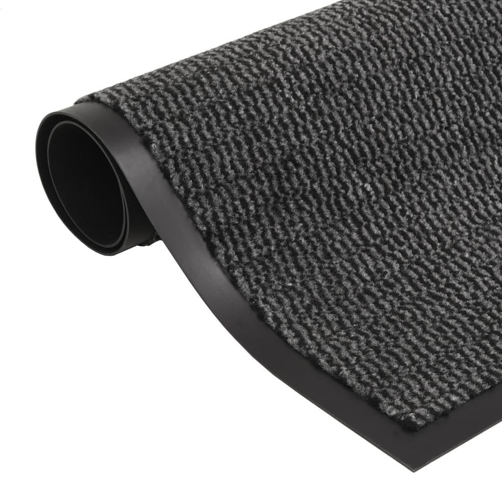 Måtter støvkontrol 2 stk. rektangulær tuftet 40x60 cm antracitgrå