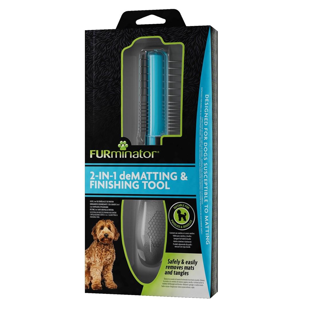 FURminator 2-i-1 filter - udredning og finish til hunde billede