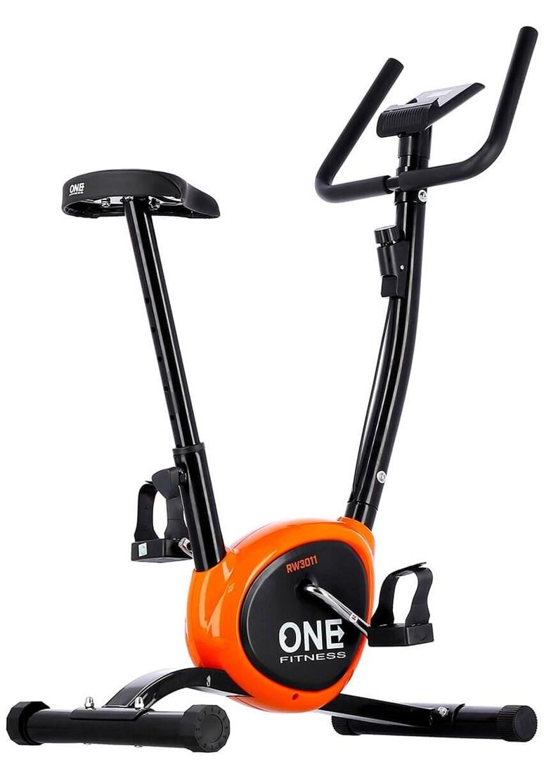 ONE FITNESS RW3011 motionscykel - mekanisk, sort/orange billede