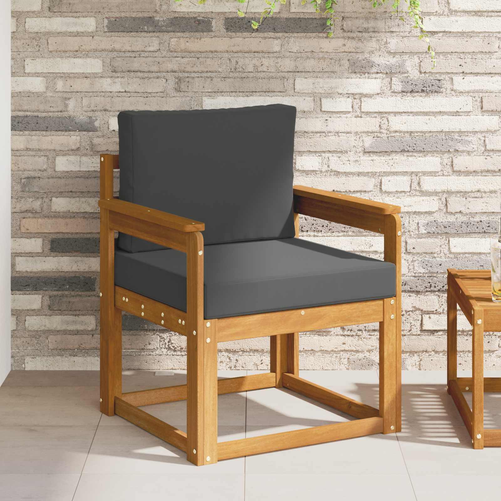 Udendørs sofa Soli Akacietræ og polyester Naturfarvet billede