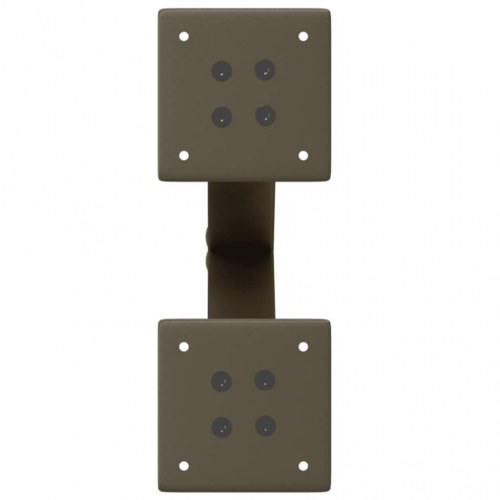 Sofabordsben X-formet - 2 stk. i naturstål, 38 × (42-43) cm