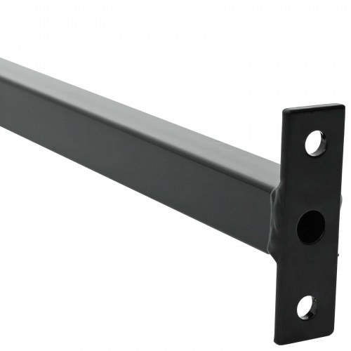 Justerbar vinduessikkerhedsbar Sort 710 -1200 mm Stål