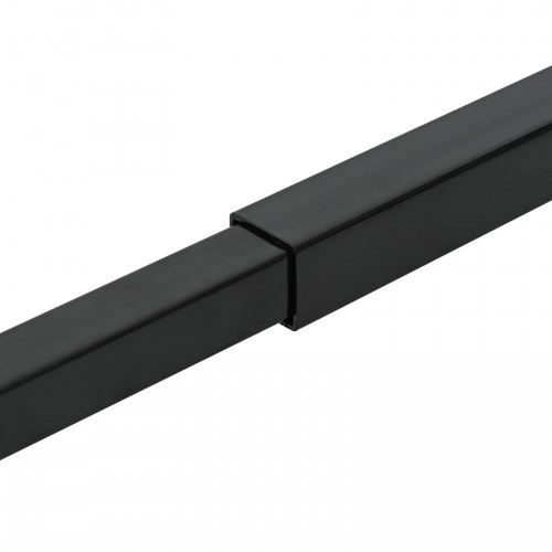 Justerbar vinduessikkerhedsbar Sort 710 -1200 mm Stål