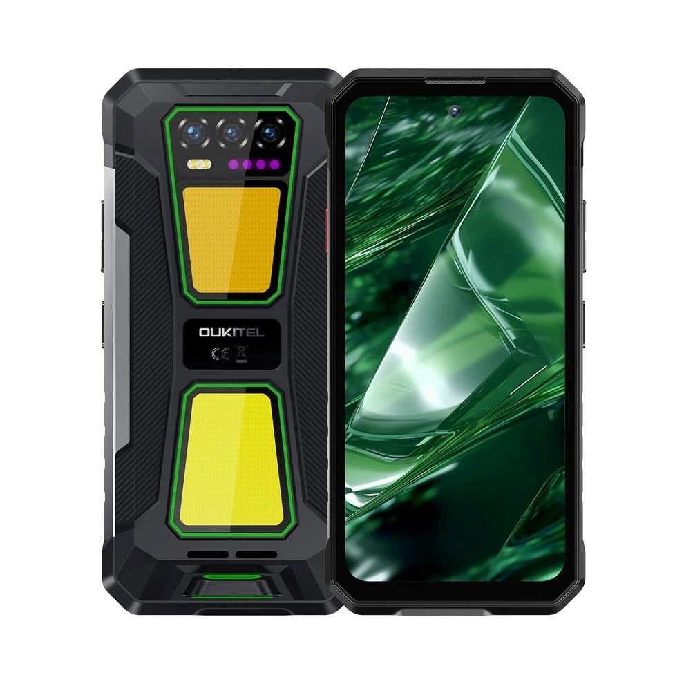 OUKITEL WP58 Pro 6,7" 8/512 GB 5G smartphone - Sort/Grøn, 10.000 mAh billede
