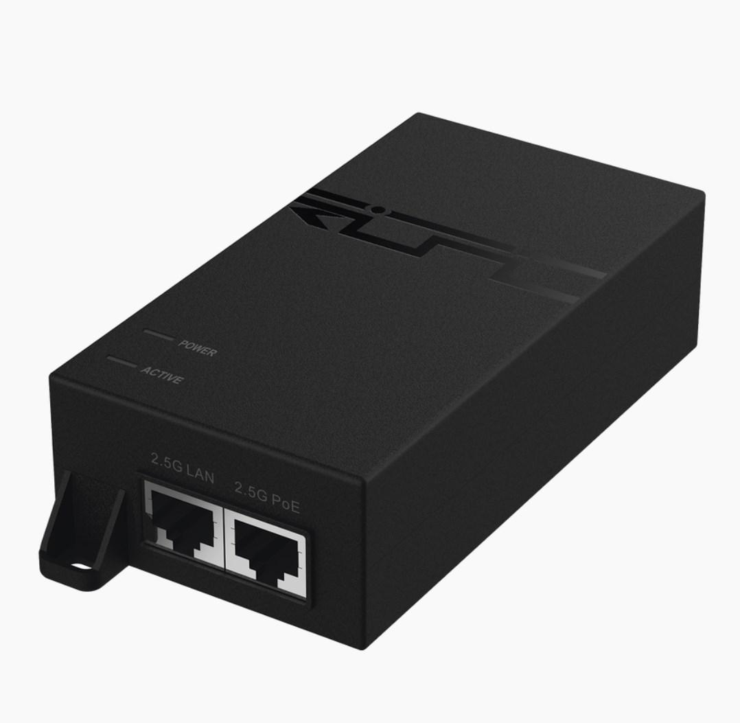 Ruijie RG-POE-50-60W-MG PoE-injektor – 2,5 Gigabit Ethernet, 60 W billede