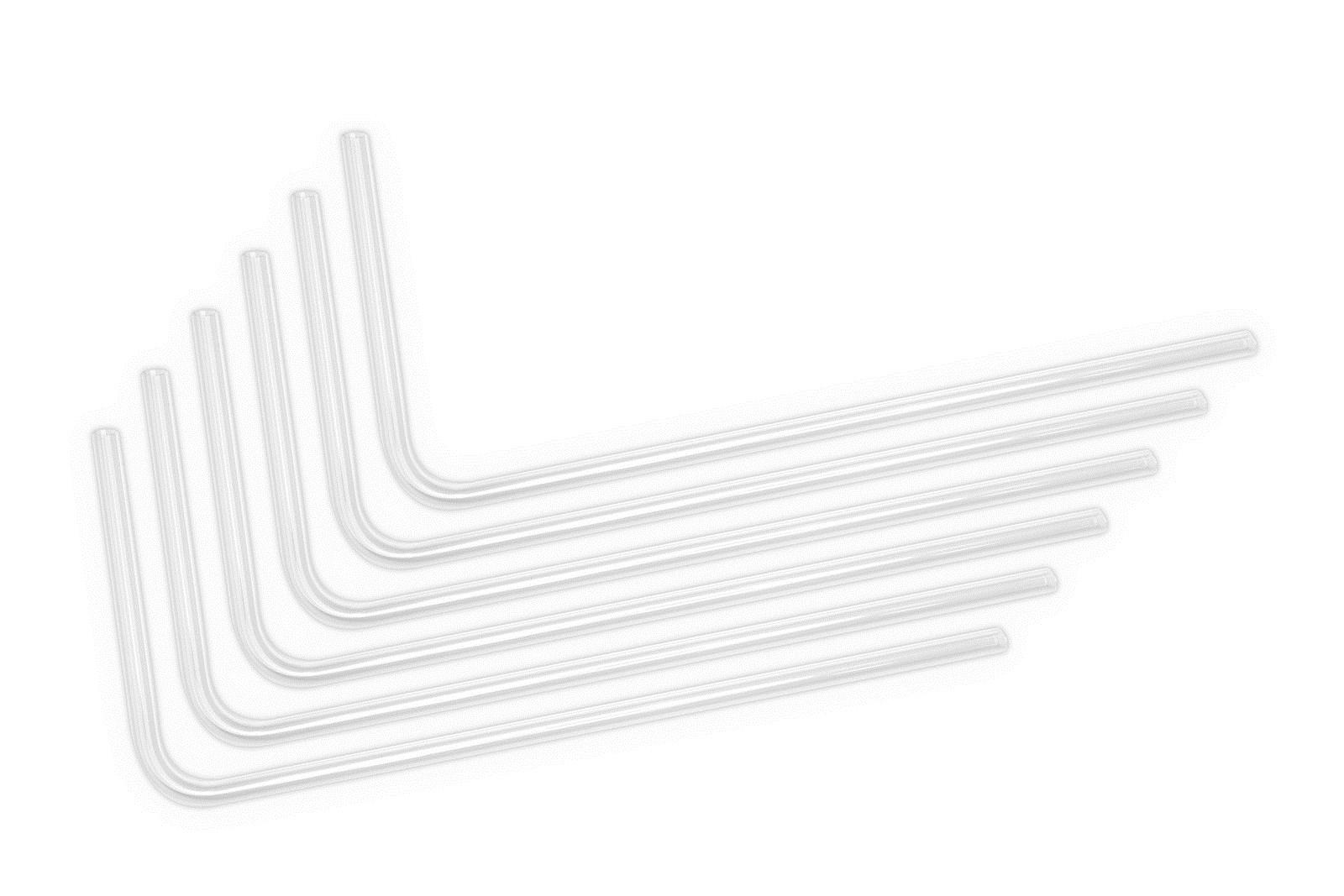 EK Water Blocks EK-Loop Hard Tube 16/12 mm akryl - 90° bøjede, 80 cm, 6 stk. billede