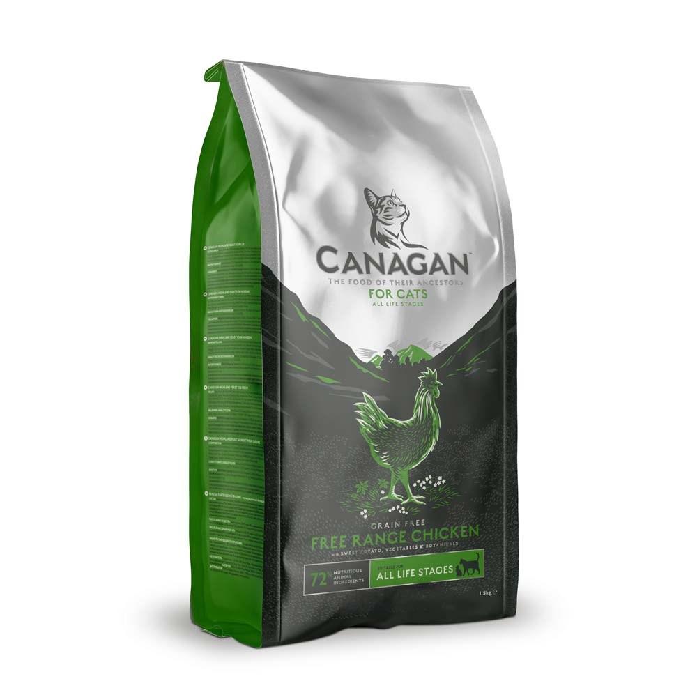 Canagan Free Range Chicken kornfrit tørfoder til kat – 1,5 kg billede