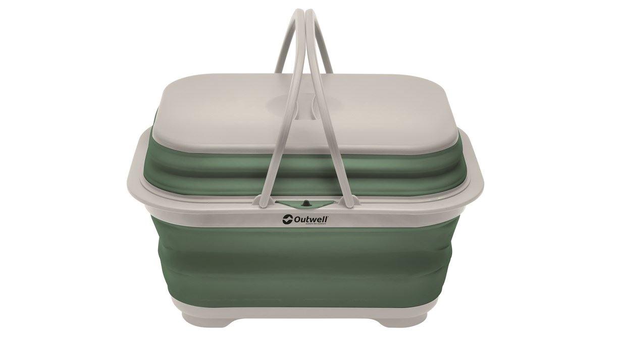 Outwell sammenklappelig vandtank - grøn 44 × 34 × 27 cm billede