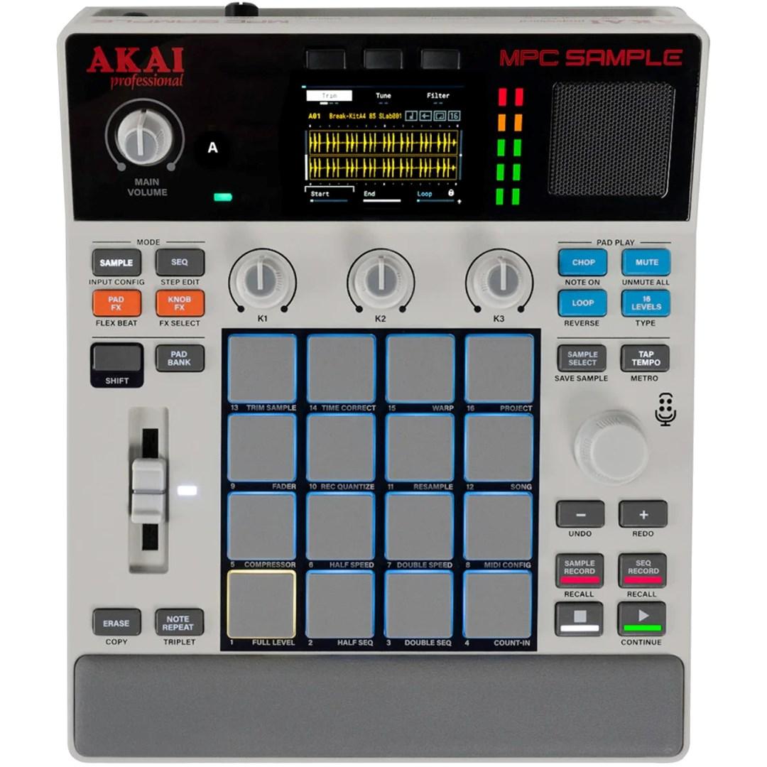 AKAI MPC Sample - bærbar sampler/groovebox med 16 pads
