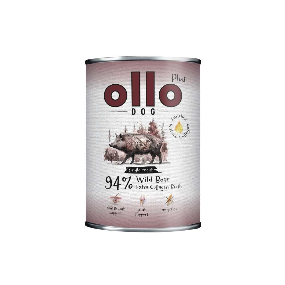 OLLO Plus Kollagen Vildsvin – vådfoder til hunde 400 g billede
