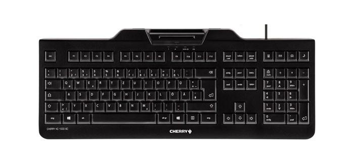 Cherry KC 1000 SC tastatur med smartcard-læser – USB, QWERTZ (Schweiz), sort billede