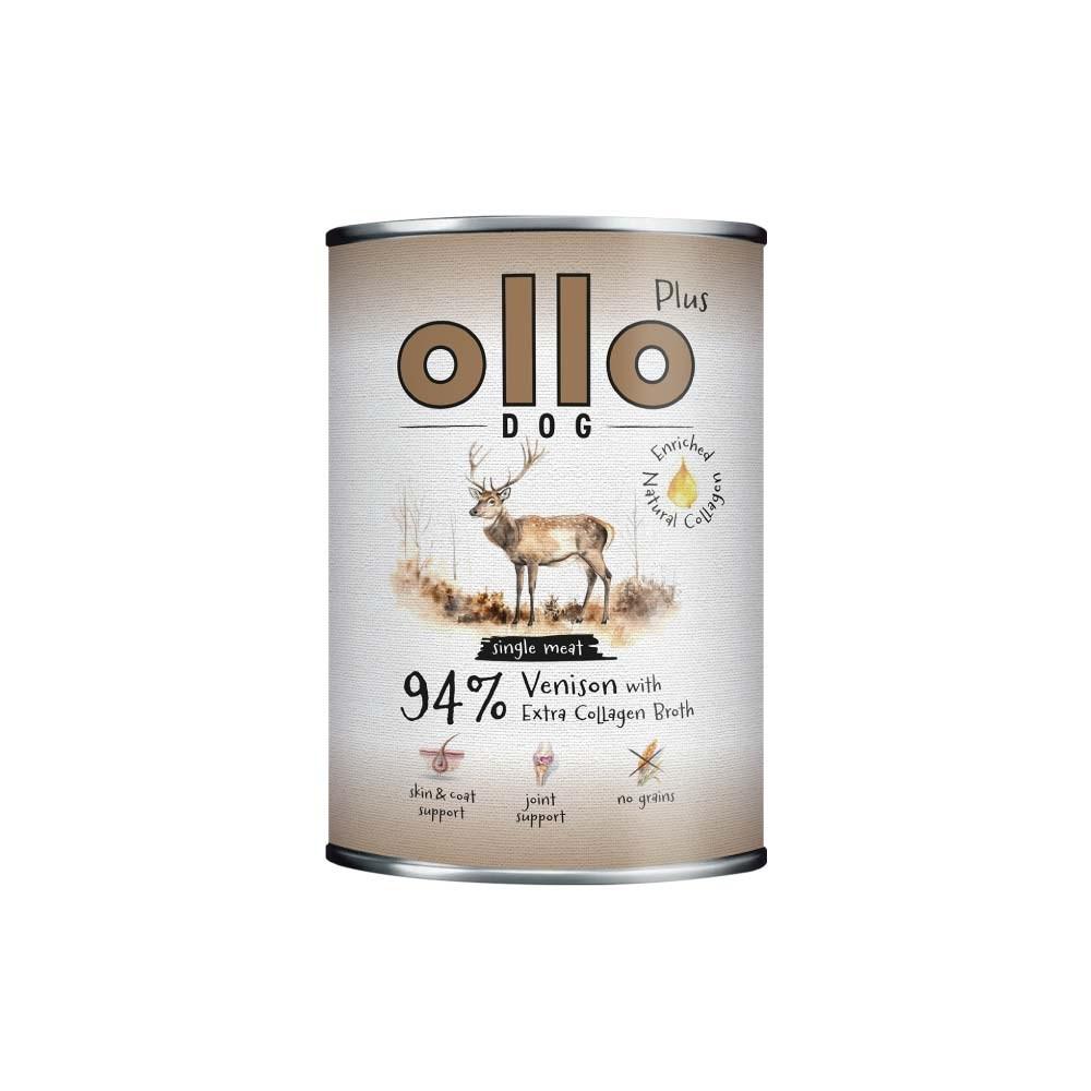 OLLO Plus Collagen Hjort – vådfoder til hund – 400 g billede