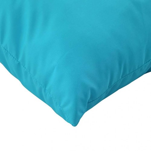 Scatter Puder Ensfarvet 4 stk Turkis 50 x 50 cm Polyesterstof