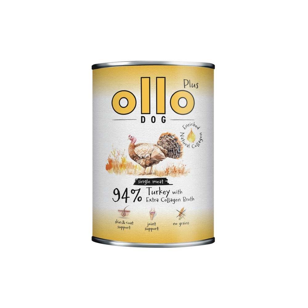 OLLO Plus Collagen Kalkun – vådfoder til hund – 400 g billede