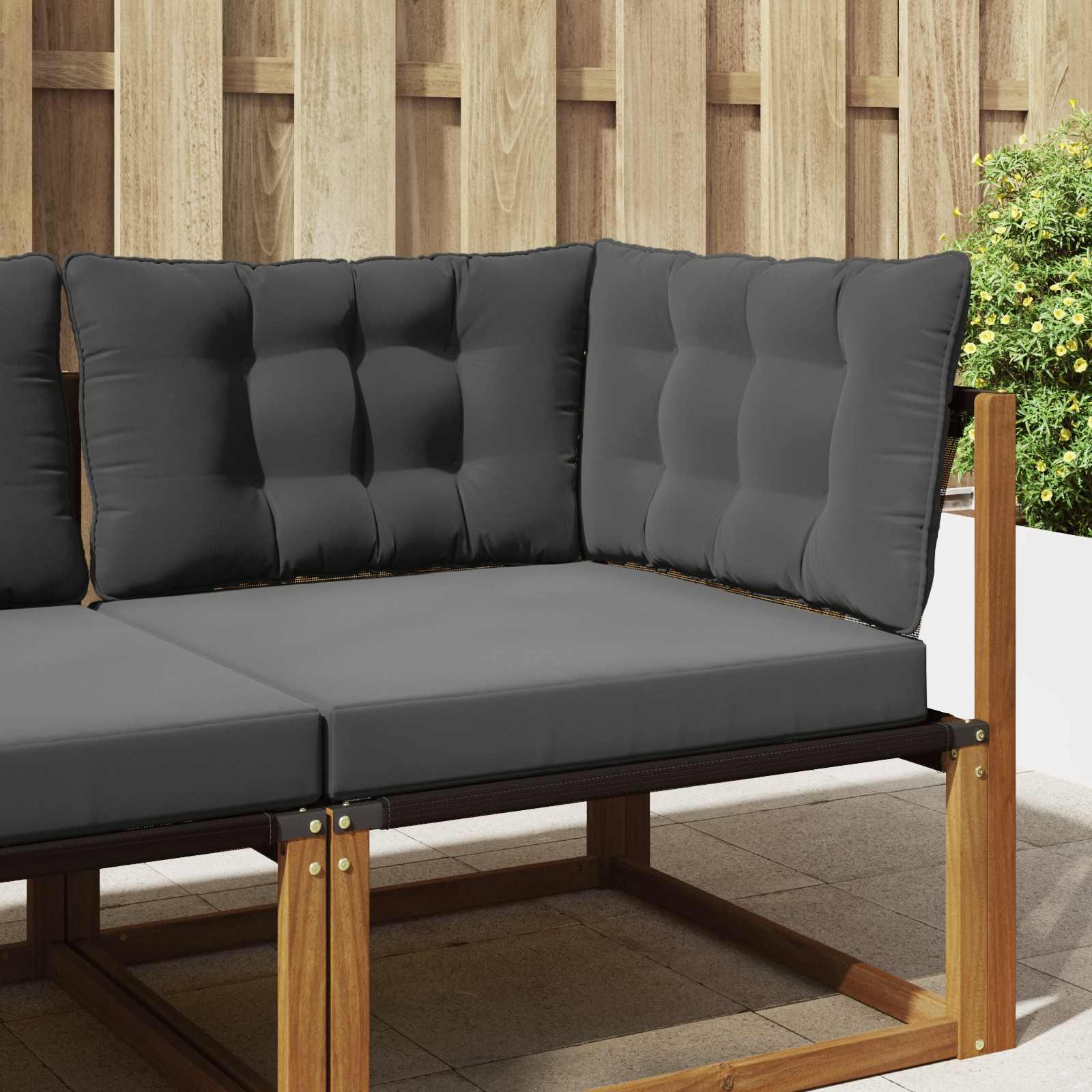 Udendørs Sofa Pude 3 stk Antracit Polyester billede