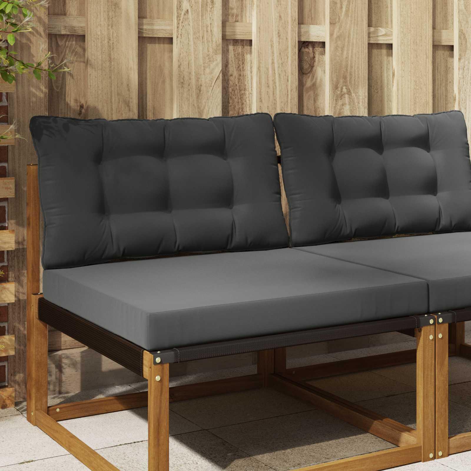Udendørs Sofa Pude 2 stk Antracit Polyester billede
