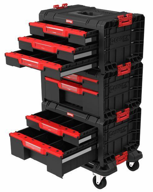 QBRICK System Pro Drawer Workshop Set 1 - værktøjskasser med skuffer på hjul billede