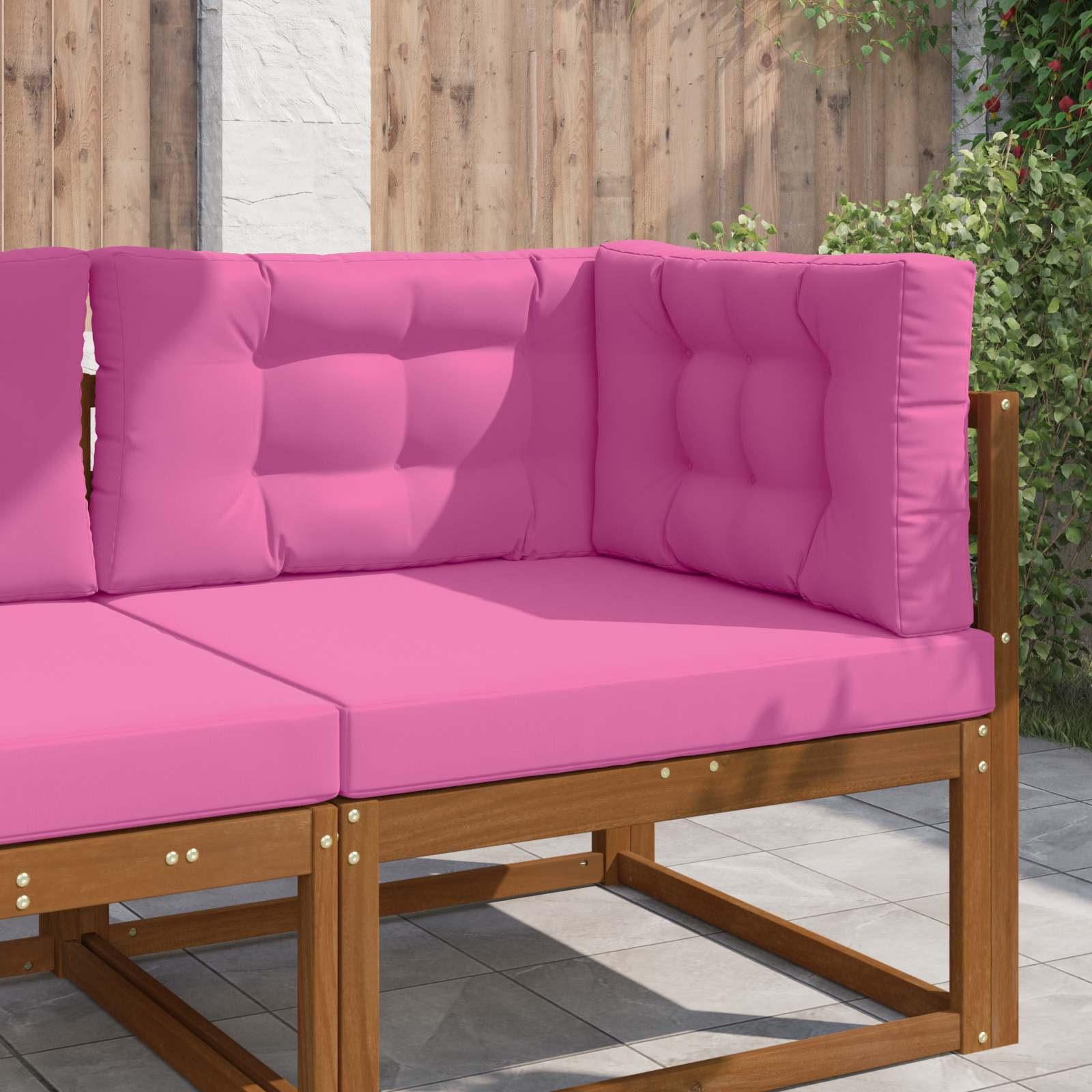 Udendørs Sofa Pude 3 stk Lyserød Polyester billede
