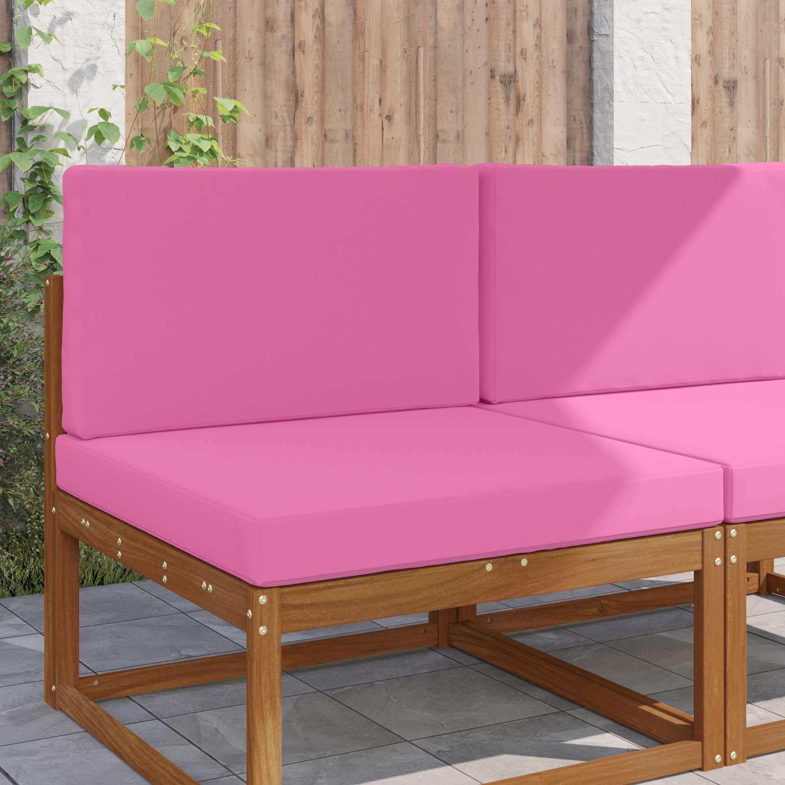 Udendørs Sofa Pude 2 stk Lyserød Polyester billede