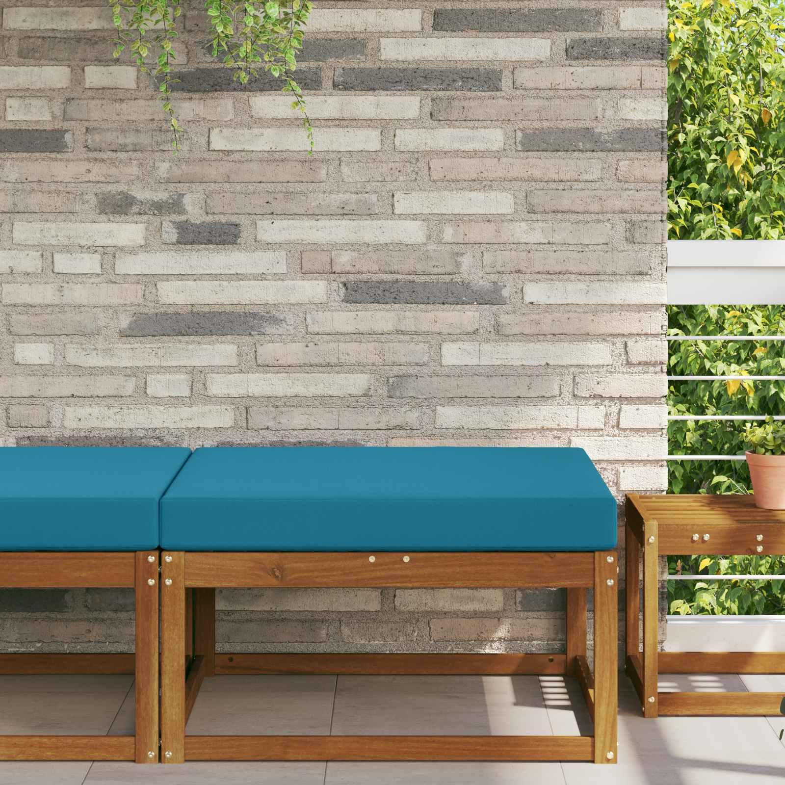 Udendørs sofapude - kongelig blå 80 × 80 × 8 cm i polyester billede