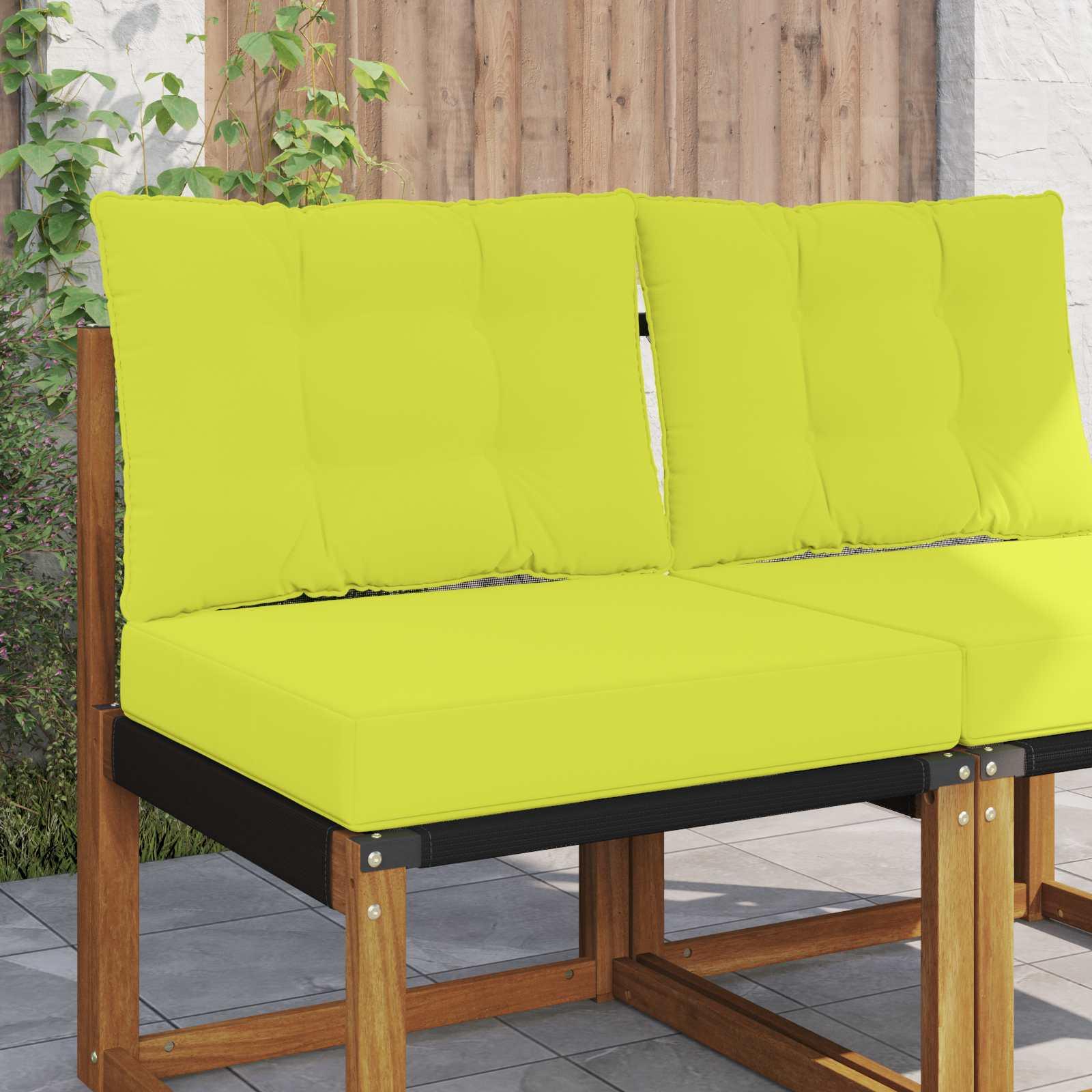 Udendørs Sofa Pude 2 stk Grøn Polyester billede