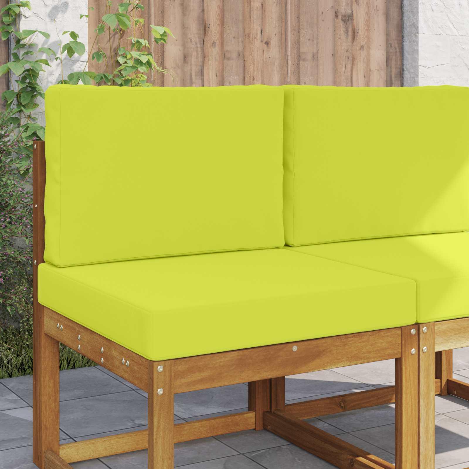 Udendørs Sofa Pude 2 stk Grøn Polyester billede