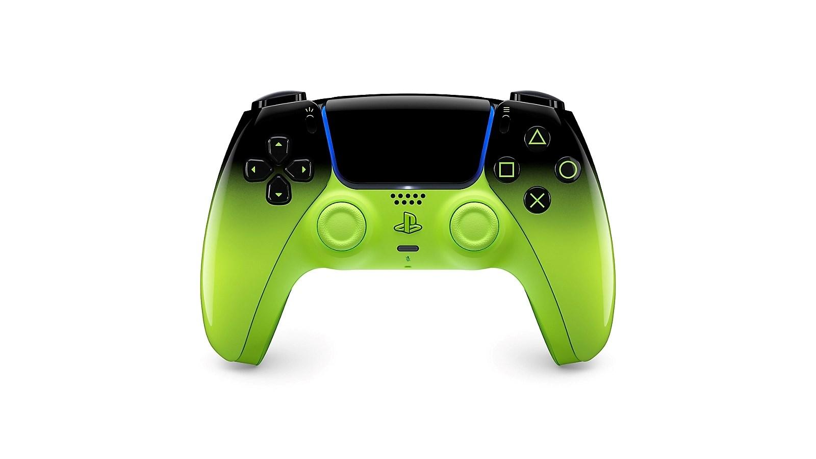 Sony PS5 DualSense Remix Green - trådløs controller billede