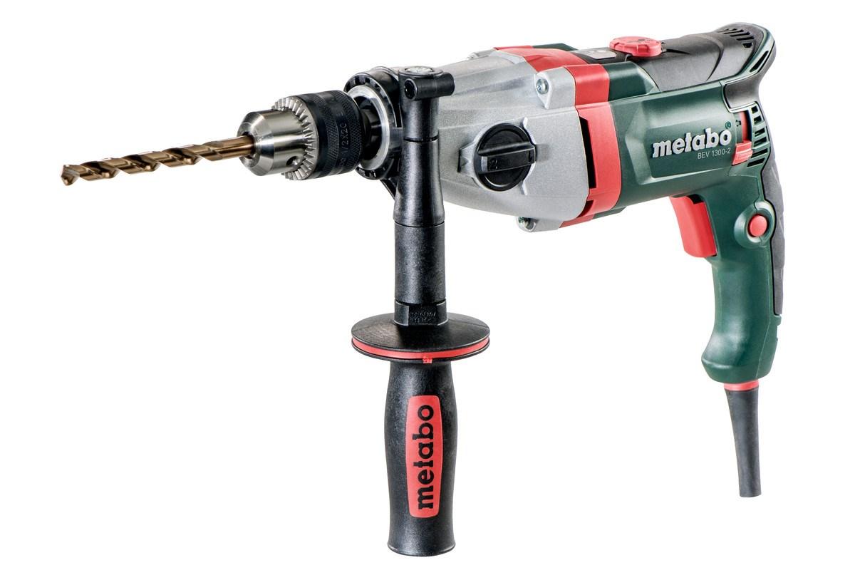 Metabo BEV 1300-2 boremaskine - 1.300 W, nøglefri 13 mm, 2 gear billede