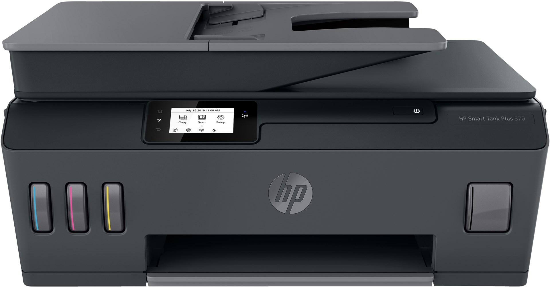 HP Smart Tank Plus 570 trådløs multifunktionsprinter - inkjet med blæktanke