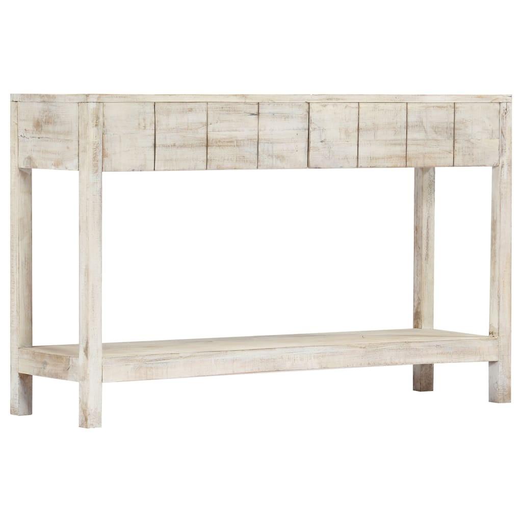 Konsolbord 120 x 35 x 75 cm massivt mangotræ