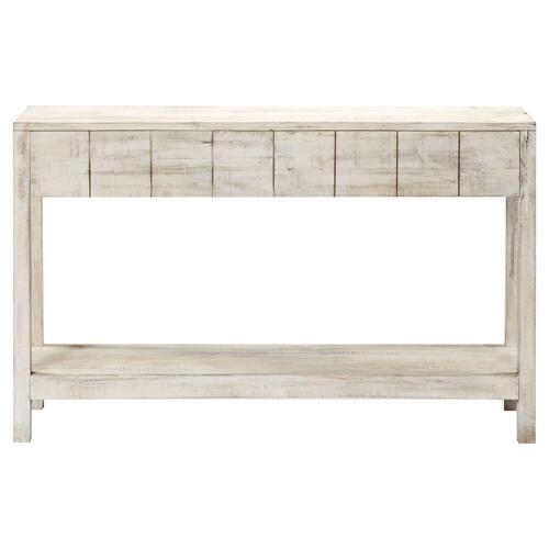 Konsolbord 120 x 35 x 75 cm massivt mangotræ