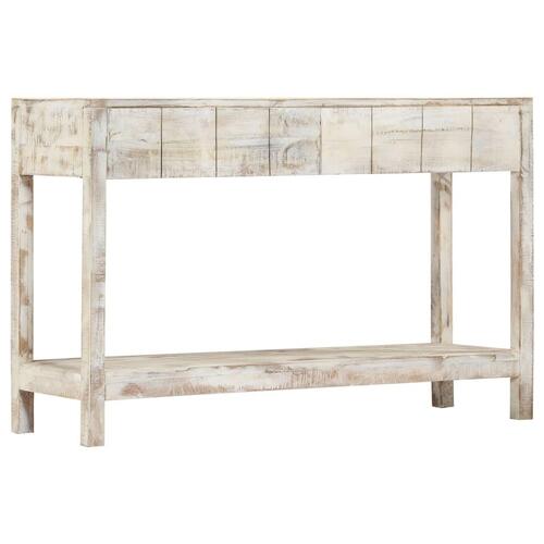 Konsolbord 120 x 35 x 75 cm massivt mangotræ