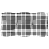 Pallehynde 60x40x10 cm stof gråternet