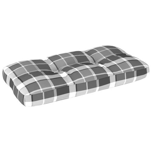 Pallehynde 60x40x10 cm stof gråternet