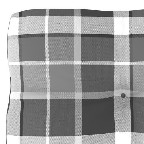 Pallehynde 60x40x10 cm stof gråternet