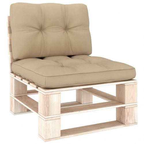Pallehynder 2 stk. stof beige