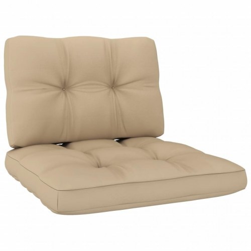 Pallehynder 2 stk. stof beige