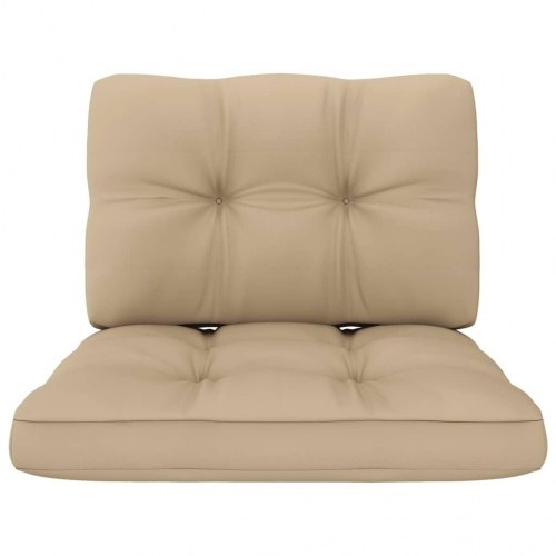 Pallehynder 2 stk. stof beige