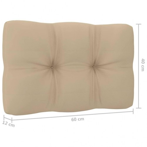 Pallehynder 2 stk. stof beige