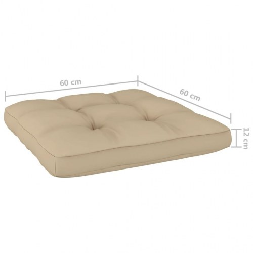 Pallehynder 2 stk. stof beige