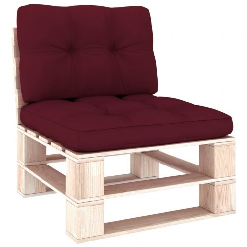 Pallehynder 2 stk. stof vinrød