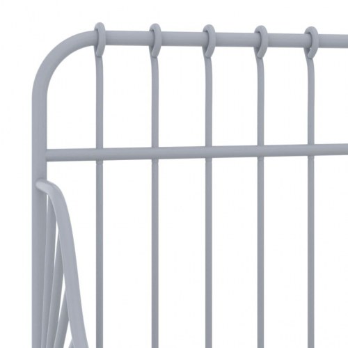 Udvideligt sengestel i metal 80×130/200 cm - grå