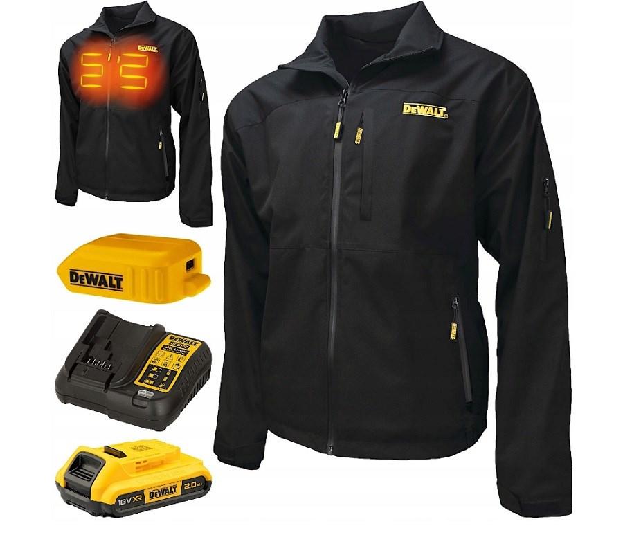 DeWALT opvarmet arbejdsjakke - str. M billede