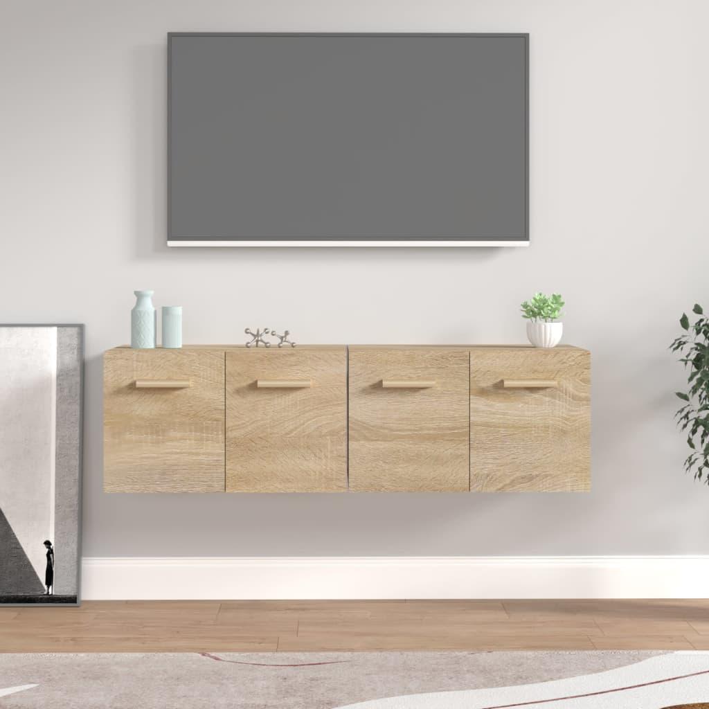 Vægskabe 2 stk. 60x36,5x35 cm konstrueret træ sonoma-eg billede